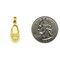 14K Gold 3D Baby Shoe with Bow Charm Pendant Jewelry 24mm x 9mm
